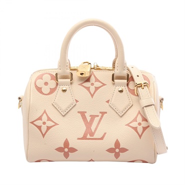 LOUIS VUITTON Speedy Bandouliere 20 Bicolor crossbody Handbag M46397 leather LV
