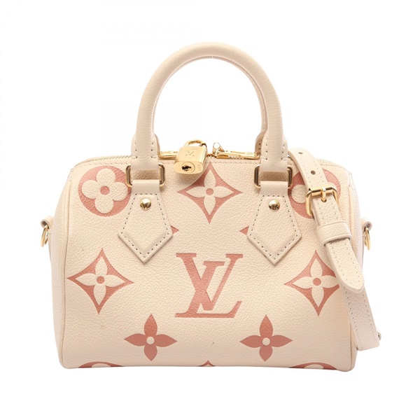 LOUIS VUITTON Speedy Bandouliere 20 Bicolor crossbody Handbag M46397 leather LV