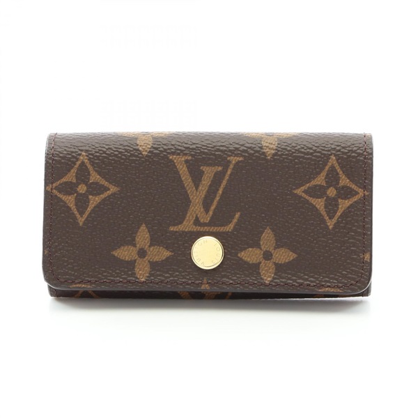 LOUIS VUITTON Multicles 4 key holder M69517 Monogram Brown Used Women