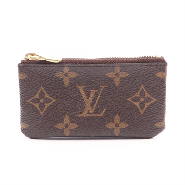 LOUIS VUITTON Pochette Cle coin purse wallet M62650 Monogram Brown Used unisex