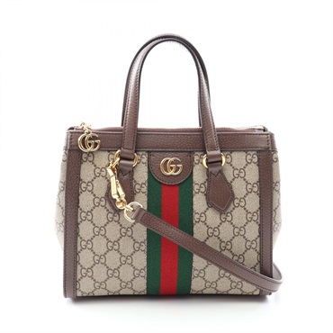 GUCCI Ophidia GG Supreme Small Crossbody Tote Handbag 547551 canvas leather Used