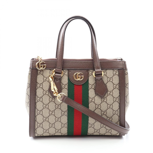 GUCCI Ophidia GG Supreme Small Crossbody Tote Handbag 547551 canvas leather Used