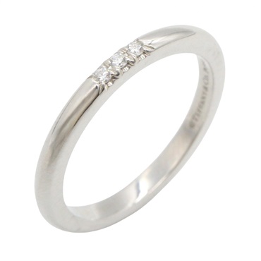 TIFFANY＆CO Forever Wedding Ring #4.5 US size Pt950 Platinum diamonds Used