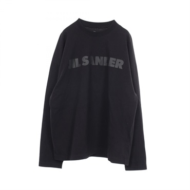 JIL SANDER Logo print Long-sleeved Shirt Top cotton Black Used mens size XS
