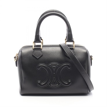 CELINE Small Cuir Triomphe crossbody Handbag 113773DU3.38NO leather Black Used
