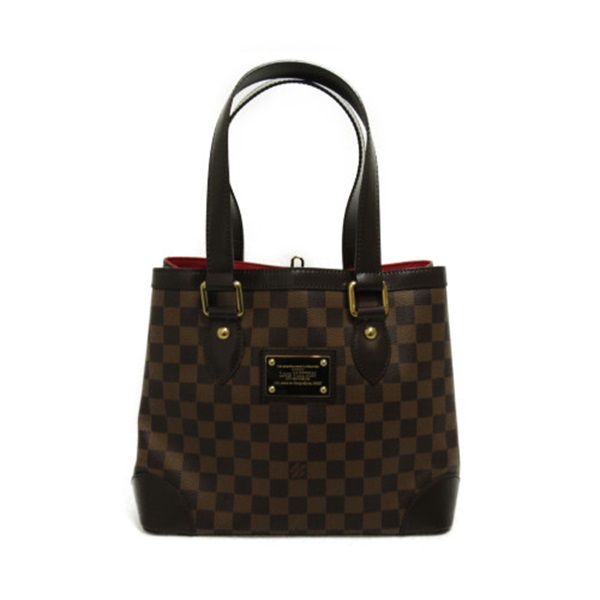 LOUIS VUITTON Hampstead PM Shoulder Tote Bag N51205 Damier Ebene Used Brown LV