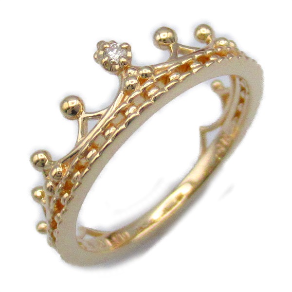 NOJESS Diamond Ring 10KYG yellow gold Used women US size 3.1