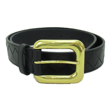 BOTTEGA VENETA Intrecciato belt 734910V2Q811019800 leather Black NEW Women GHW