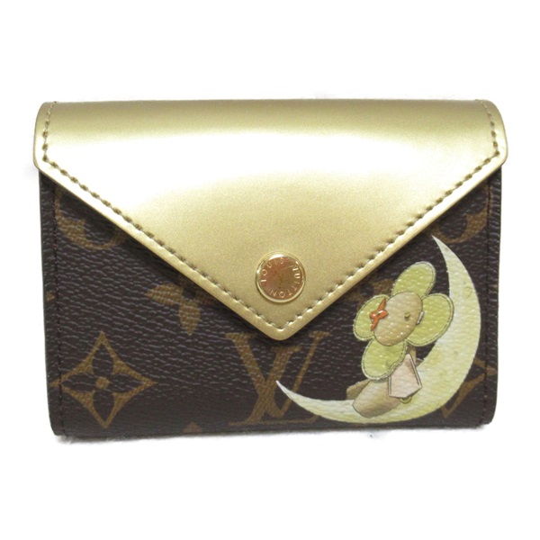 LOUIS VUITTON Vivienne Moon Card Case GI0781 monogram canvas Brown Gold Used
