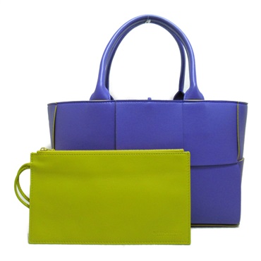 BOTTEGA VENETA Arco Tote Bag leather Purple Used Women