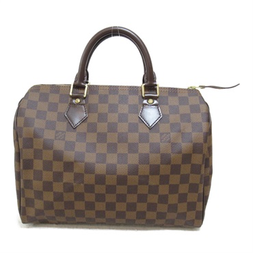 LOUIS VUITTON Speedy 30 Handbag N41531 Damier canvas Brown Used Women LV