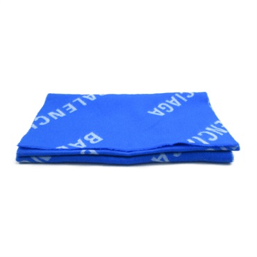 BALENCIAGA Scarf stole wrap shawl 685514420B84277 wool Blue new