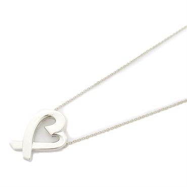 TIFFANY＆CO Loving Heart Necklace Pendant Silver925 Silver Used women