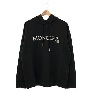MONCLER Sweatshirt Parka hooded L size 8G0002689A1K999L cotton Black