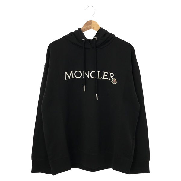 MONCLER Sweatshirt Parka hooded L size 8G0002689A1K999L cotton Black