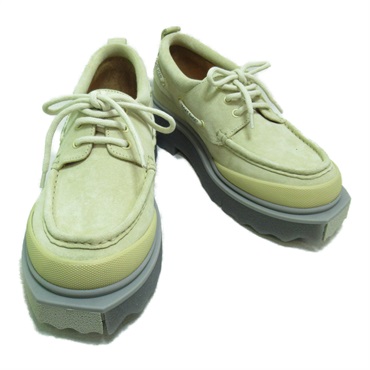 OFF-WHITE Lace-up shoes OMIG006S23LEA0026161 leather Beige sand Used unisex 41