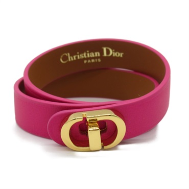 Dior 30 MONTAIGNE Double Bracelet B1760WOMCM35PM Calfskin metal Pink NEW Women