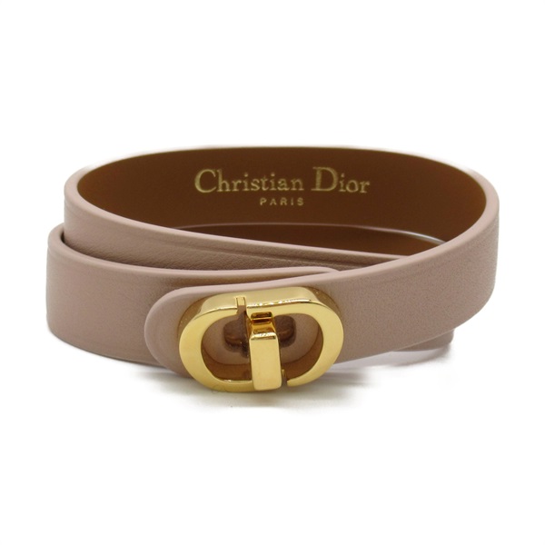 Christian Dior 30 MONTAIGNE Double Bracelet bangle B1760WOMCMD17PS leather Pink
