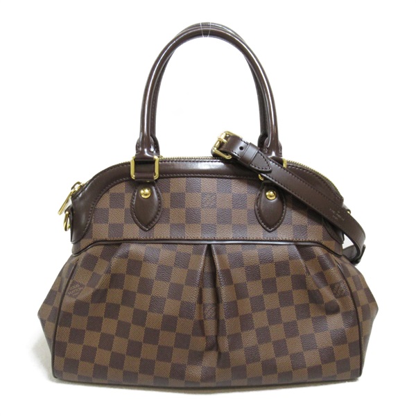 LOUIS VUITTON Trevi PM 2way shoulder hand bag N51997 Damier Ebene Used LV