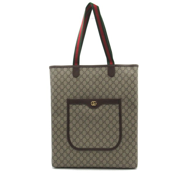 GUCCI GG Supreme Tote Bag 7445429AACV8745 canvas Beige Brown NEW unisex