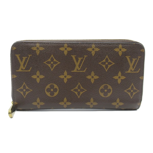LOUIS VUITTON Zippy Round long wallet M42616 Monogram canvas Brown Used LV