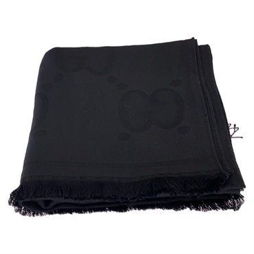GUCCI Scarf shawl wrap stole 5815373G2001000 0 wool Black Used unisex