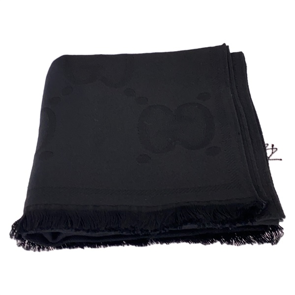 GUCCI Scarf shawl wrap stole 5815373G2001000 0 wool Black Used unisex