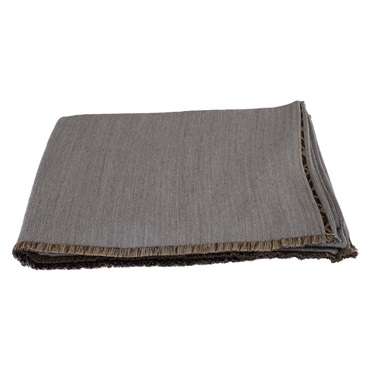 FENDI Scarf FXT170A66BF0QZ0 1 stole wrap wool Gray Used unisex