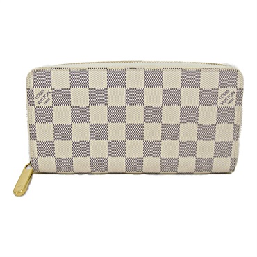 LOUIS VUITTON Zippy Wallet around Long purse N41660 Damier Azur used