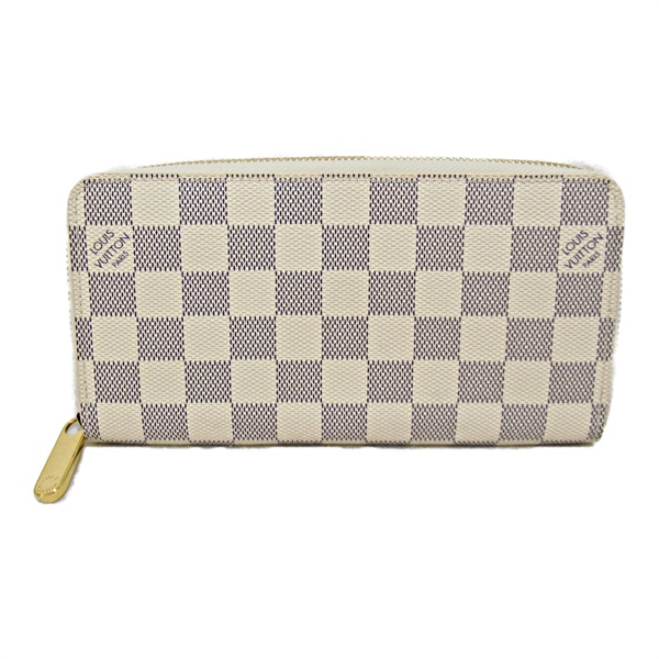 LOUIS VUITTON Zippy Wallet around Long purse N41660 Damier Azur used