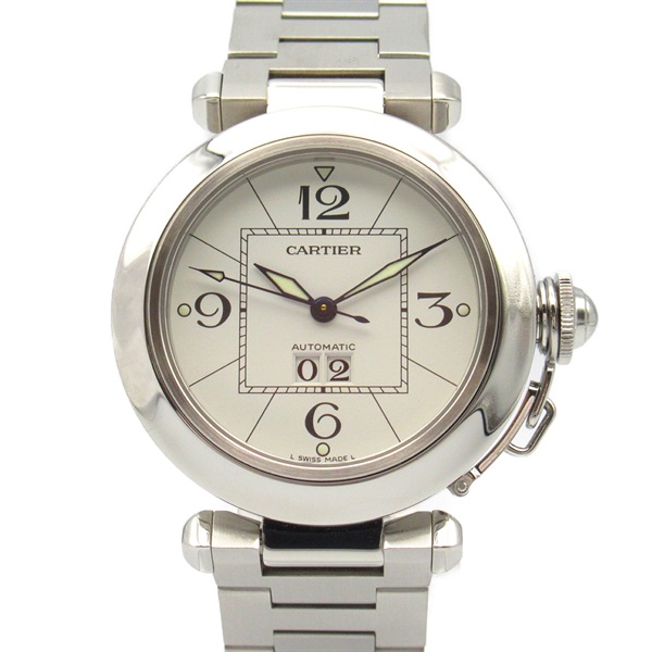 CARTIER Pasha C Big Date Wrist Watch W31055M7 Mechanical Auto SS Used