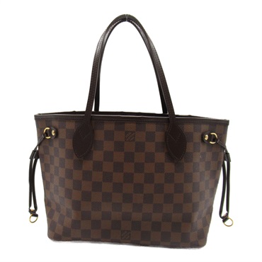 LOUIS VUITTON Neverfull PM Shoulder tote bag N51109 Damier Ebene Used LV