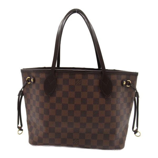 LOUIS VUITTON Neverfull PM Shoulder tote bag N51109 Damier Ebene Used LV