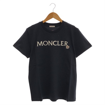 MONCLER Short sleeve T-shirt 8C00006829HP778L cotton Navy NEW Women #L