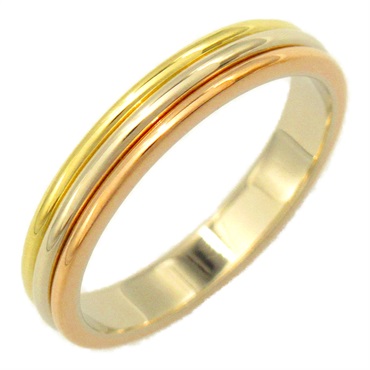 CARTIER vendome Ring 18KYG Yellow Gold 750 Three Gold Used US size 9 #60 unisex