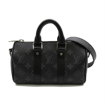 LOUIS VUITTON Keepall XS Boston bag M45947 Monogram eclipse canvas Black Used LV