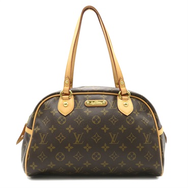 LOUIS VUITTON Montorgueil PM Shoulder Bag M95565 Monogram canvas Brown Used LV