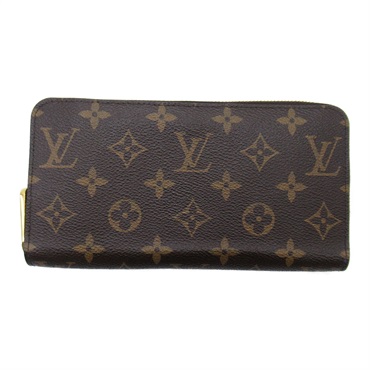 LOUIS VUITTON Zippy wallet around long purse M41895 Monogram Brown Fuschia Used