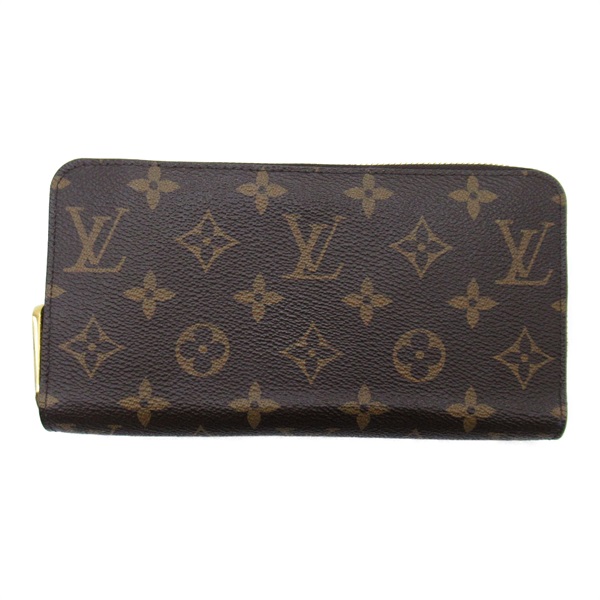 LOUIS VUITTON Zippy wallet around long purse M41895 Monogram Brown Fuschia Used