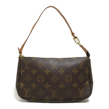 LOUIS VUITTON Pochette Accessoire accessory pouch hand bag M51980 Monogram Used