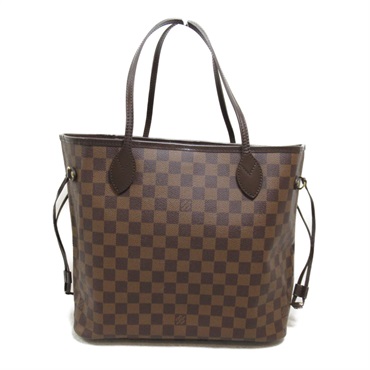 LOUIS VUITTON Neverfull MM Shoulder tote bag N51105 Damier Ebene Used