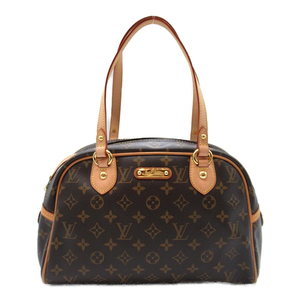 LOUIS VUITTON montorgueil PM Shoulder Bag M95565 Monogram canvas Brown Used LV