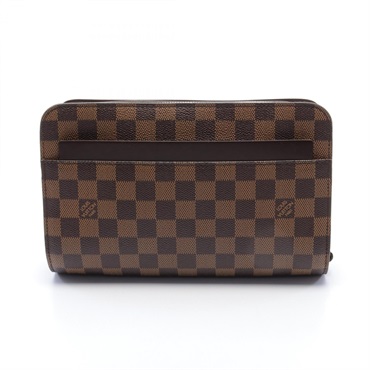 LOUIS VUITTON Saint Louis Damier Ebene business bag N51993 canvas Brown Used LV