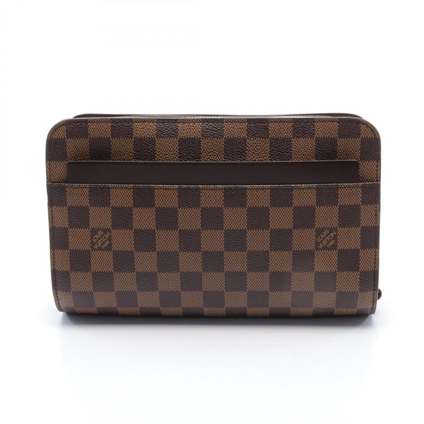 LOUIS VUITTON Saint Louis Damier Ebene business bag N51993 canvas Brown Used LV