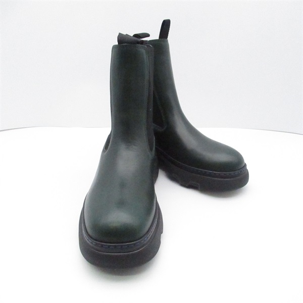 BURBERRY Creeper side gore Chelsea short boots #39 807491839 Calfskin Black