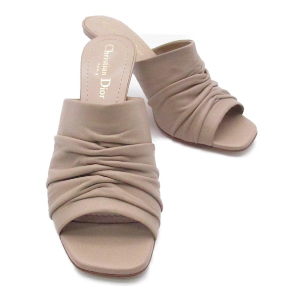 Dior day slingback pumps shoes KCB828VCA18U36 leather Beige NEW Women size 37