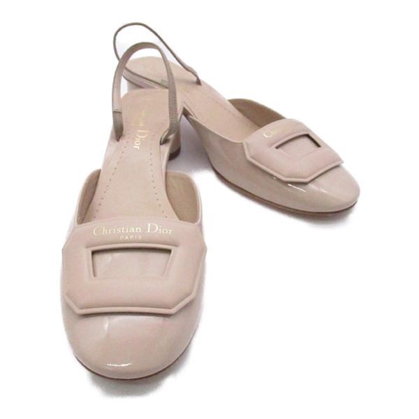 Dior Heel Sandals shoes KCB828VCA18U36.5 leather Pink NEW Women size 36 1/2