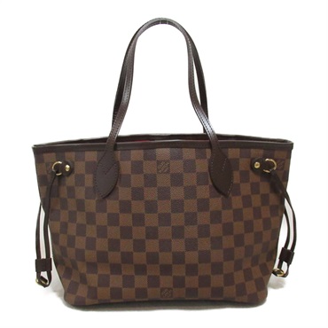 LOUIS VUITTON Neverfull PM Shoulder tote bag N51109 Damier Ebene Used LV