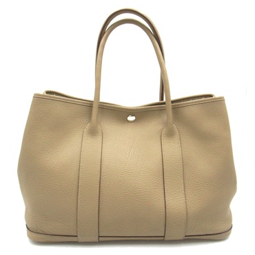 HERMES Garden party 36 PM HandTote bag Negonda leather Beige Used Women L SHW
