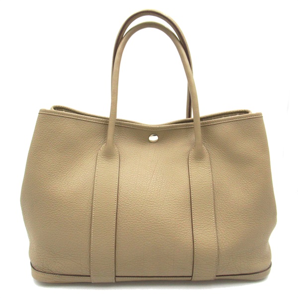 HERMES Garden party 36 PM HandTote bag Negonda leather Beige Used Women L SHW